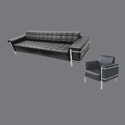 ChromeFrame Executive Sofa Set