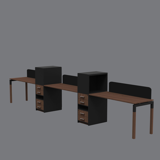 Vista Linear Multi-Person Workstation