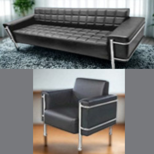 ChromeFrame Executive Sofa Set
