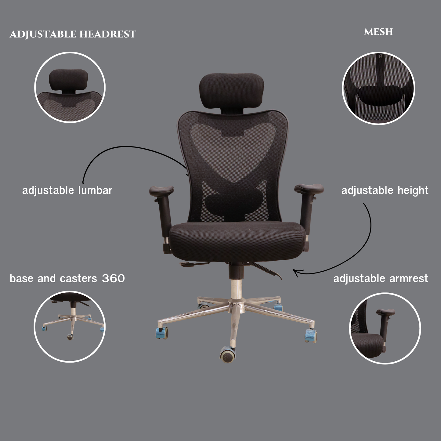 Executive Plus 3D Armrest Mesh Chair