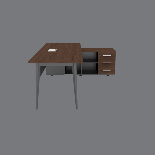 Apex Executive Desk with Side Cabinet