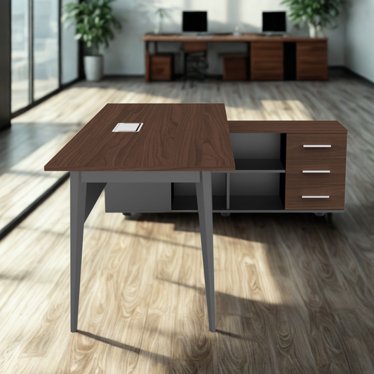 Vista Executive Desk with Integrated Storage