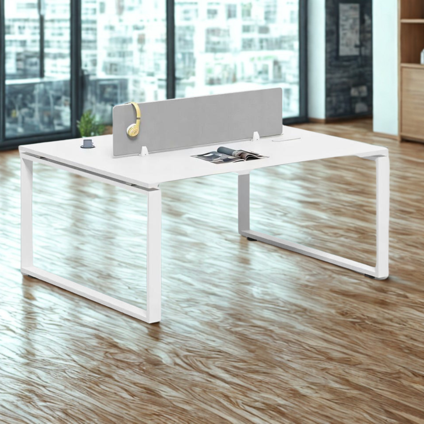 FrameLine Two-Person Bench Workstation