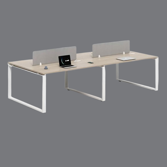 FrameLine Four-Person Bench Workstation
