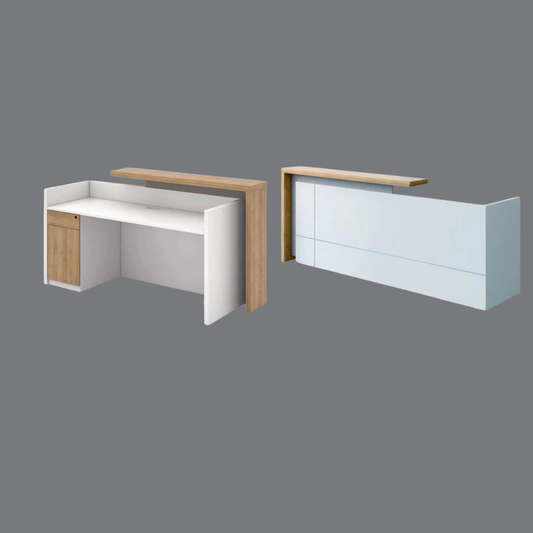 Layered Modern Reception Counter