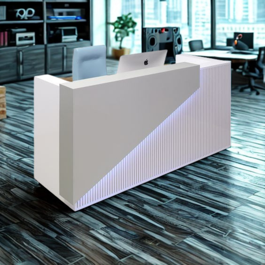 Lumi Angular Reception Desk